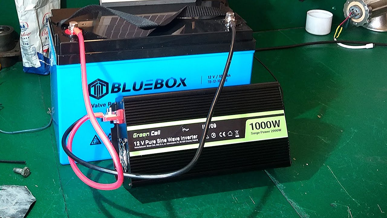 Unboxing Green Cell Power Inverter electricity converter from car 12V to  230V 1000W 