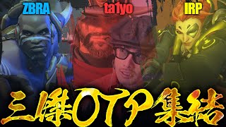 ZBRA、ta1yo、IRPの三傑OTPが集結！【Overwatch2】