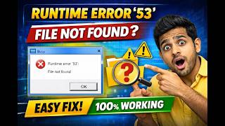 Busy Software Runtime Error 53 Fix | File Not Found Problem Solve 2026
