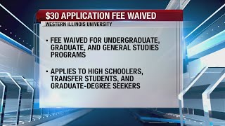 Western Illinois University waives application fee