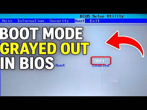 How to Fix Boot Mode Grayed Out in BIOS | UEFI/Legacy Boot Issue Solved ✅