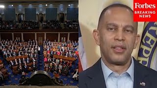 Hakeem Jeffries Responds When Reporter Calls Out Poor Democrat Attendance In Recent House Votes