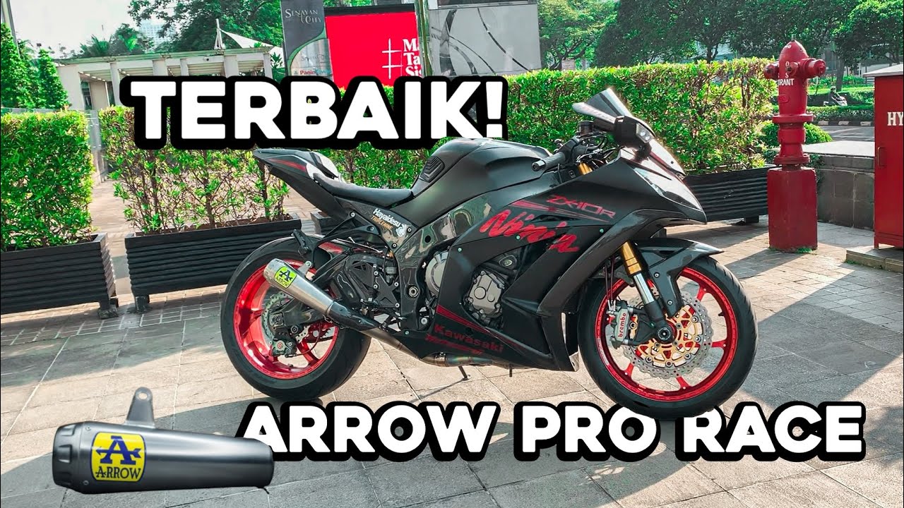 Exhaust Arrow Pro Race Competition Titanium ZX10R Paling MantapCaur...!!!! YouTube