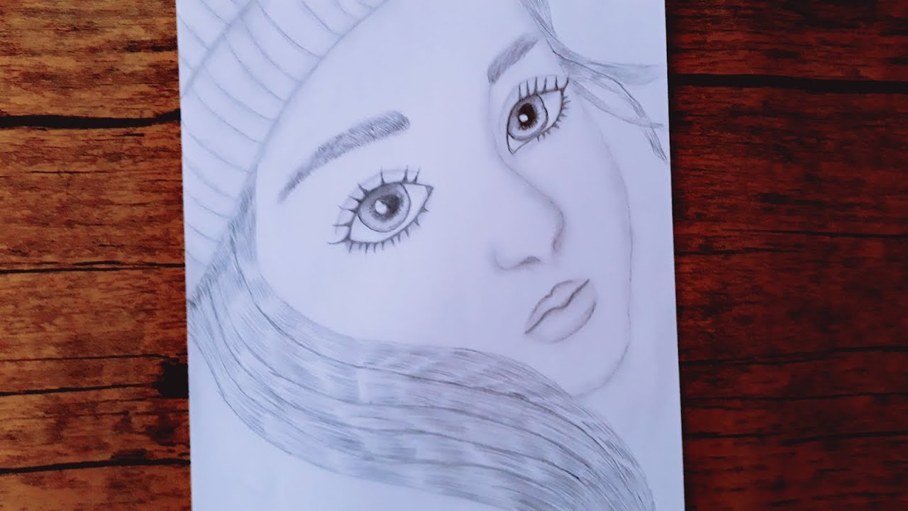 beautiful drawing of a girl face step by step drawing chennal YouTube
