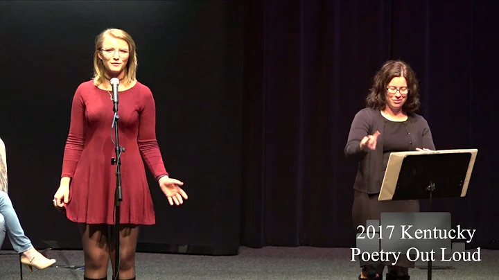 2017 Kentucky State Poetry Out Loud finalist, Rach...