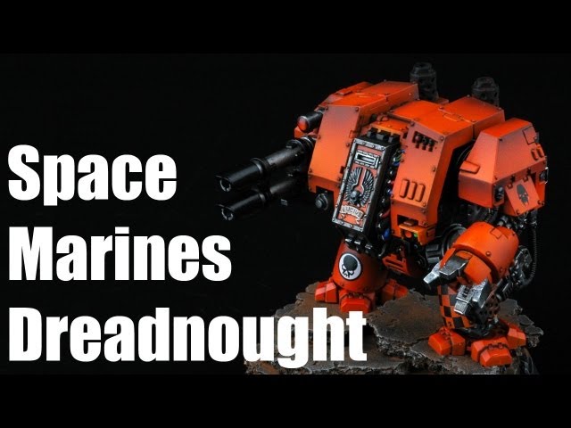 Painting A Warhammer 40k Dreadnought - How to Paint a Space Marine  Dreadnought 