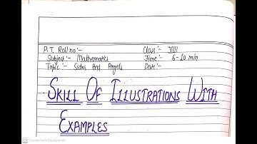 SKILL OF ILLUSTRATION WITH EXAMPLES|CLASS 8|TOPIC-SIDES AND ANGLES|MATHEMATICS|MICROLESSON PLAN|B.ED