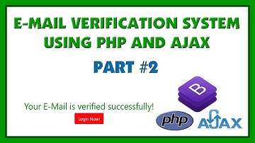 Email Verification System Using Bootstrap 4, PHP & Ajax | Part 2