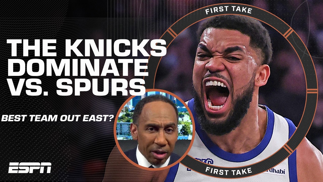 Stephen A. on the Knicks' win vs. Spurs: ‘THEY RAN THEM OUT THE BUILDING!’ | First Take