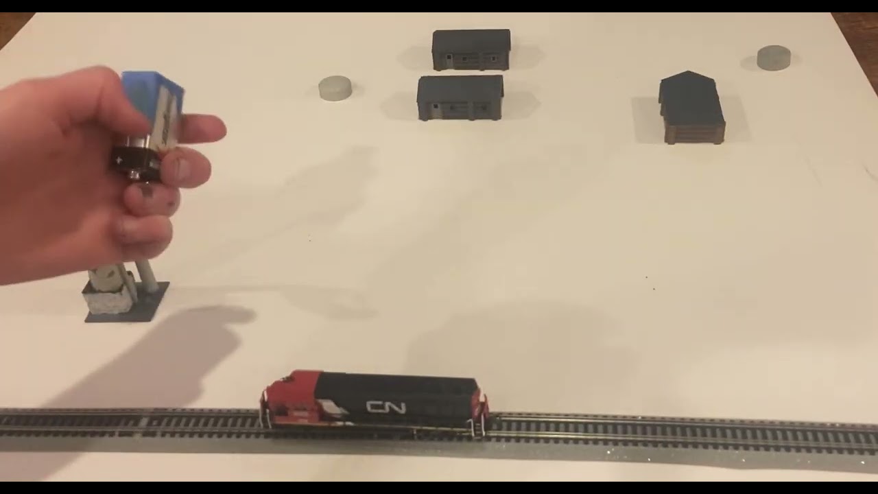 Did you know that a nine volt battery could power model trains
