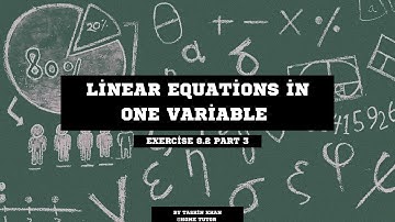 Class 8th Ex-8.2 (Part 3) Linear equation in one Variable Cordova Mathematics Solution CBSE Board📖
