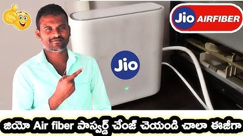 How To Change Jio Air Fiber Wifi Password Telugu || Change Jio Air Fiber Name And Password Telugu