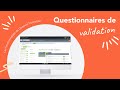 Les fonctionnalits de queoval formation  les questionnaires de validation 