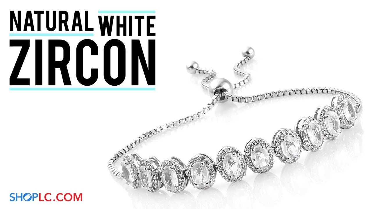 Natural White Zircon Jewelry at Shop LC YouTube