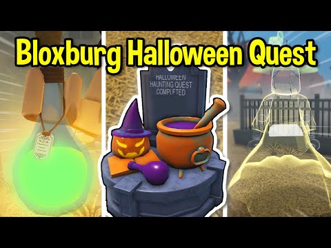 why is it that in the bloxburg halloween update, at the haunted mansion  area the quest to get in is literally bugged. the witch keeps saying that  to me even tough i