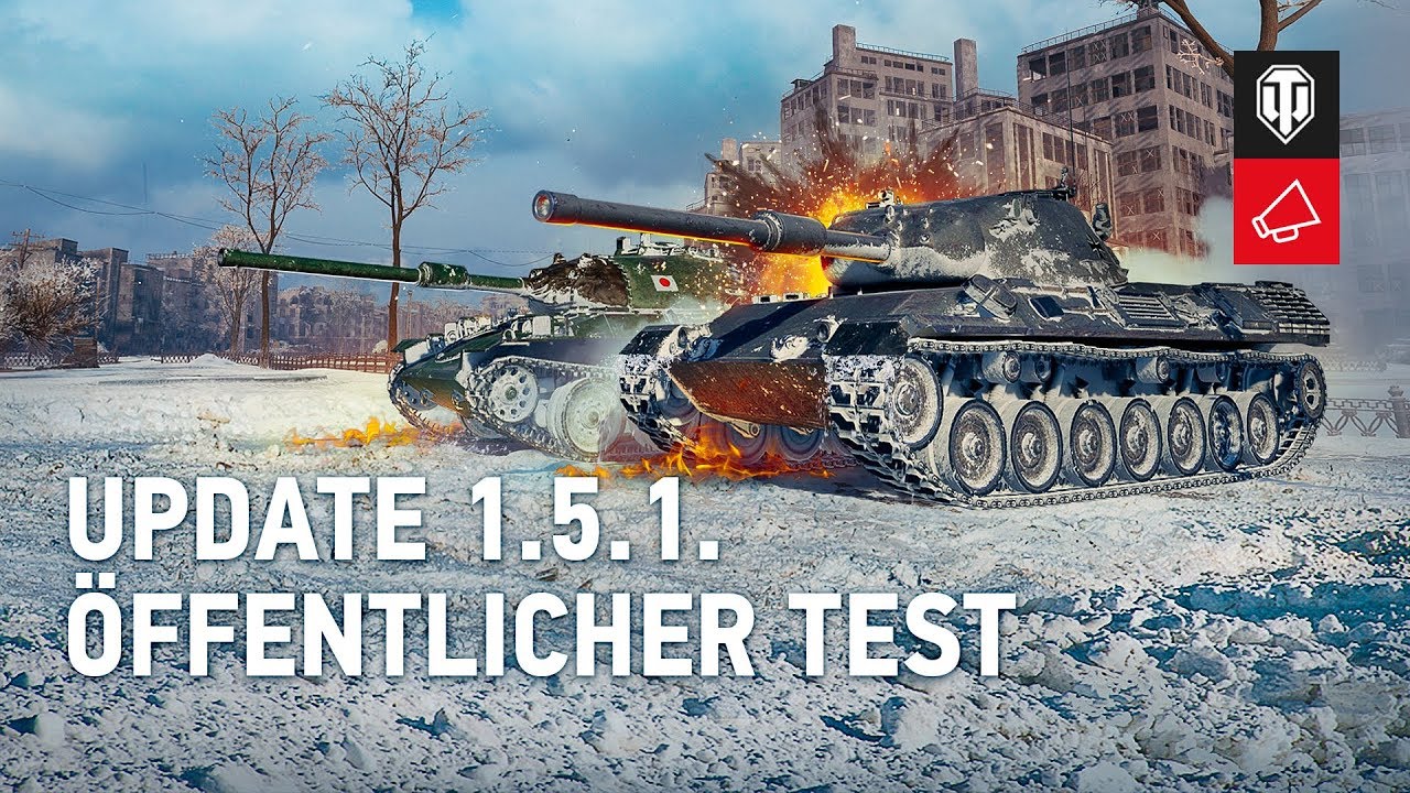 Update 1.5.1. Öffentlicher Test. Überarbeitete mittlere Panzer