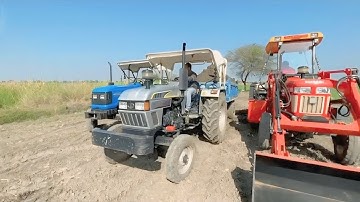 tractors video loading trolley Sonalika Eicher 485 JCB Swaraj 963