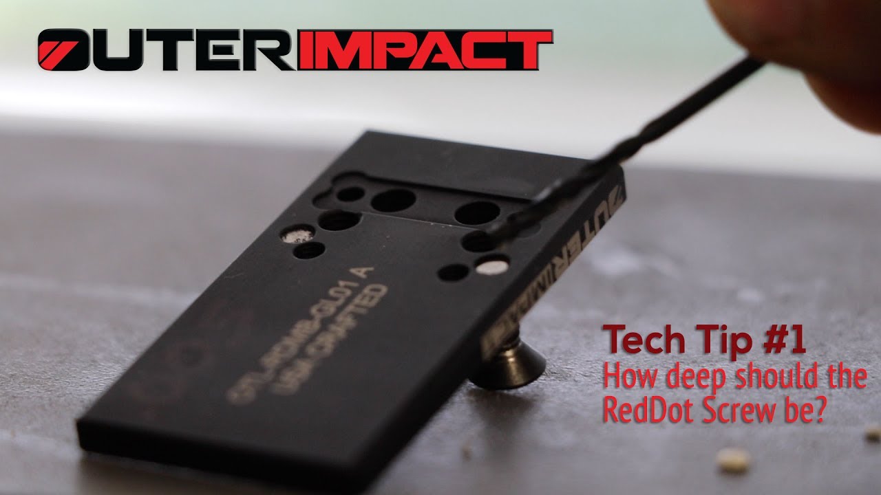 M R A  Modular RedDot Adapter Tech Tip #1 - How deep should my RedDot Screw be???