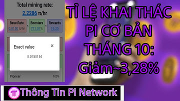 Pi Network | Giảm Tốc Độ Khai Thác Tháng 10 | Thông Tin Pi Network