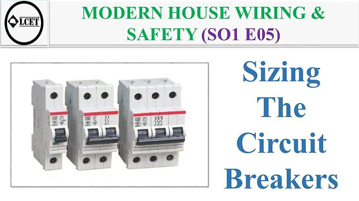 Sizing the Circuit Breakers | MODERN HOUSE WIRING & SAFETY (SO1 E05) |#lceted