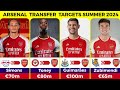 ARSENAL SUMMER 2024 TRANSFER NEWS | ALL ARSENAL TRANSFER TARGETS, OUTGOING PLAYERS AND NEW CONTRACTS