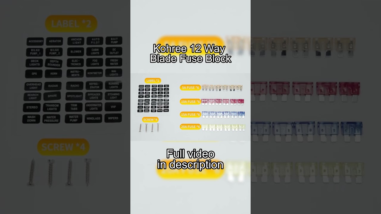 Kohree 12 Way Blade Fuse Block