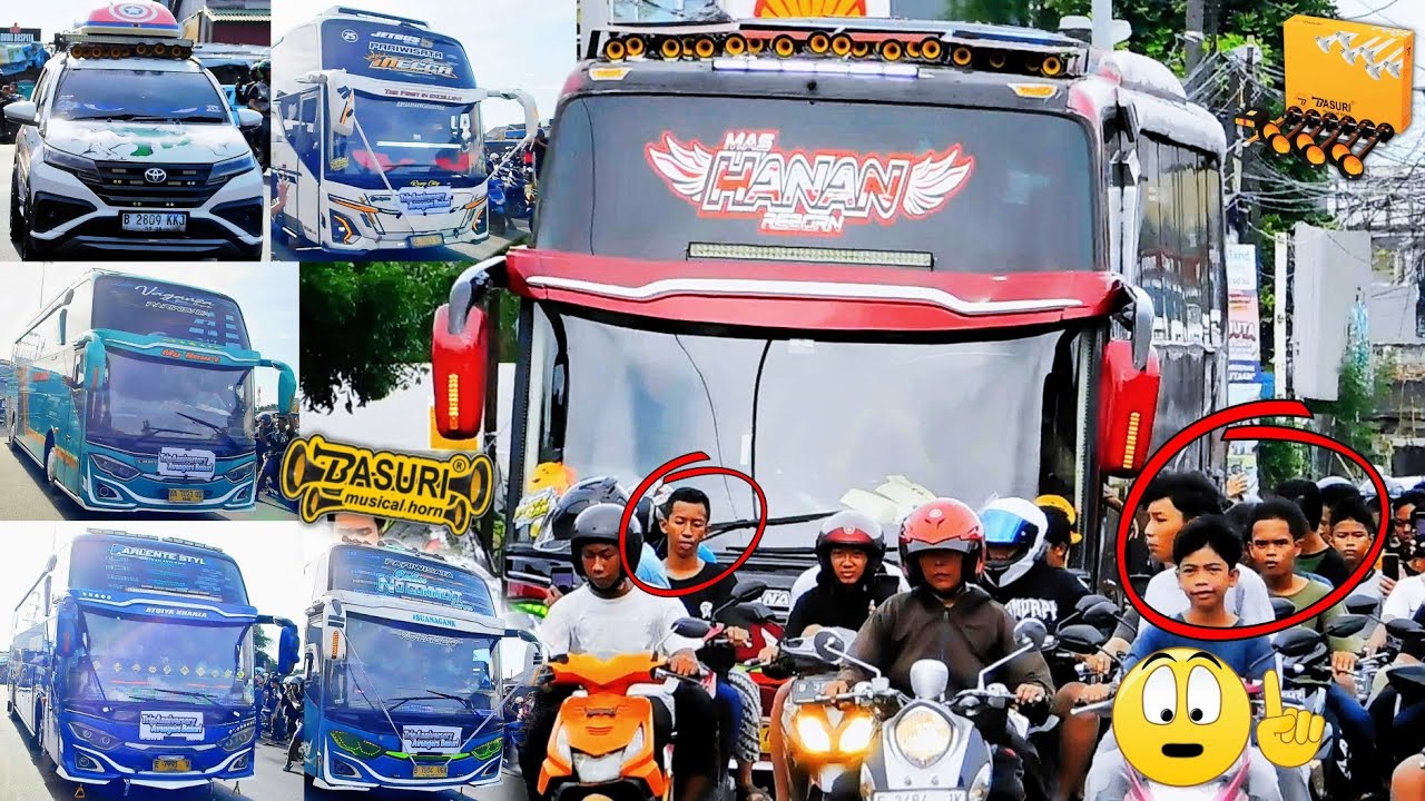 Full Telolet Basuri Bus Buana Citra, Baik Rasa, Berlian Trans, NTTS Trans dan lain-lain