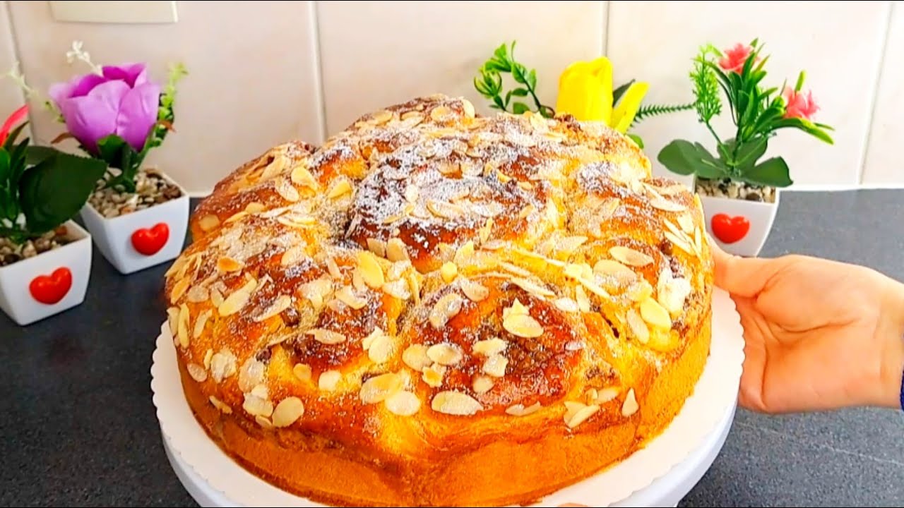 ضروري تسجلوا هذا الوصفة احسن ما جربت في البريوش قطني محشي بكريمة اللوز خفيف ريشة راقي شكلا ومذاقا