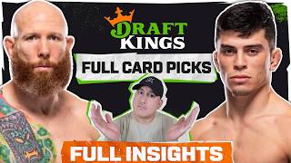 DRAFTKINGS: UFC Vegas 114: Emmett vs. Vallejos FULL CARD Plays