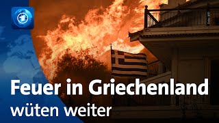 Griechenland kämpft gegen Waldbrände