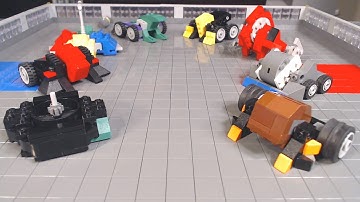 Lego Battlebots Fight Night Whiplash vs Lockjaw!