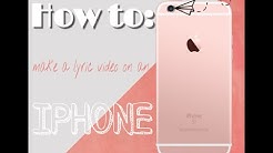 How To Make A Lyric Video On An IPhone - Durasi: 8:14. How To Make A Lyric Video On An IPhone - Durasi: 8:14.