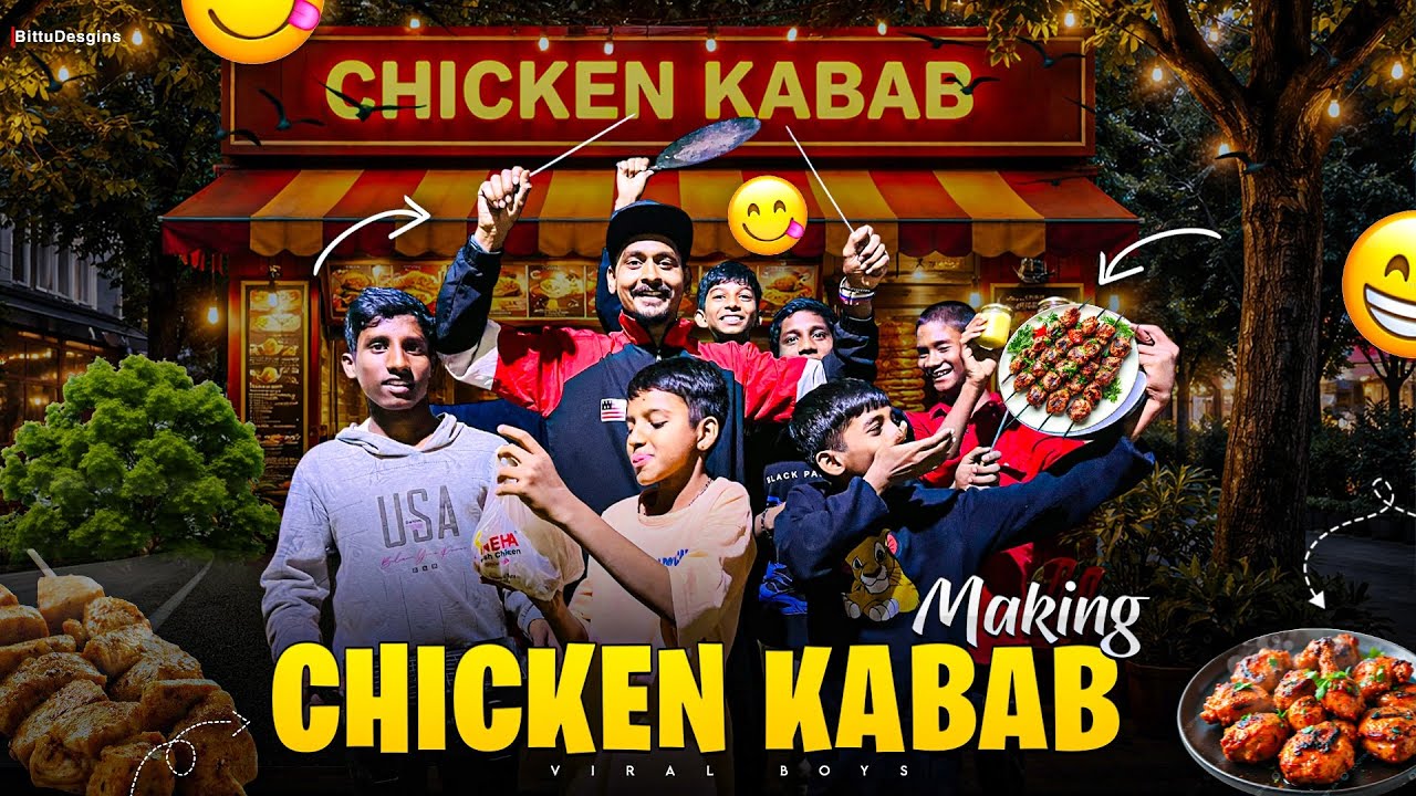 Chicken kebab Preparing ￼ full fun, watch full video