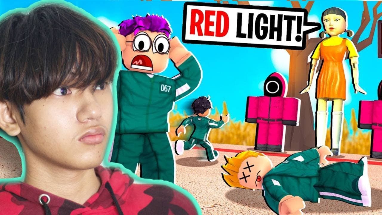 ប្រកួតគ្នាពីរអ្នកពូរក្មួយនៅក្នុងRoblox Squid Game