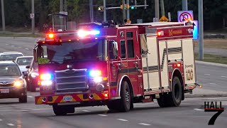 Mississauga Fire &amp; Emergency Services - Pumper 120 Responding