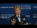 Lt. Gen. Michelle D. Johnson speaks at the National Press Club