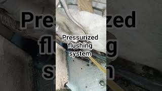 pressurized flushing system#train #railway
