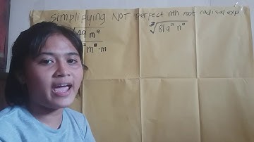 Simplifying Radical Expressions: Perfect and NOT Perfect Nth Root