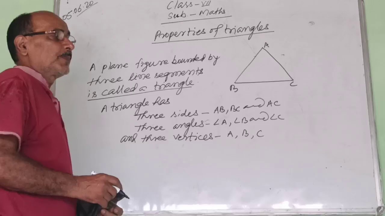 7th Class (Properties of Triangles) - YouTube