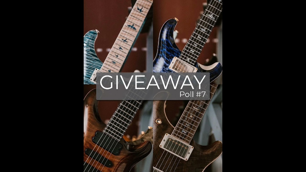 GIVEAWAY TIME! CURLY MAPLE, ROSEWOOD, EBONY PRS Private Stock Custom 24