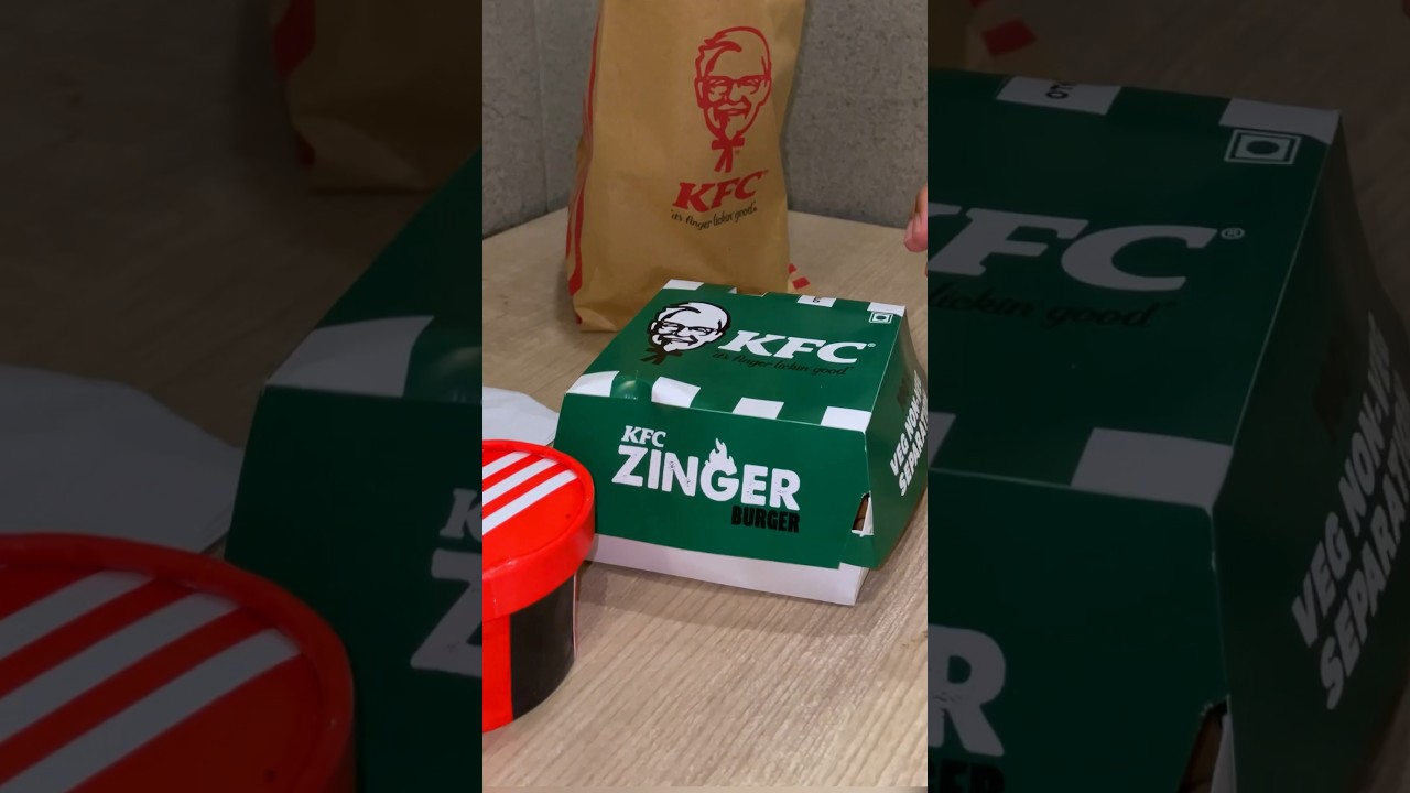 KFC Zinger Burger ❤️😍 