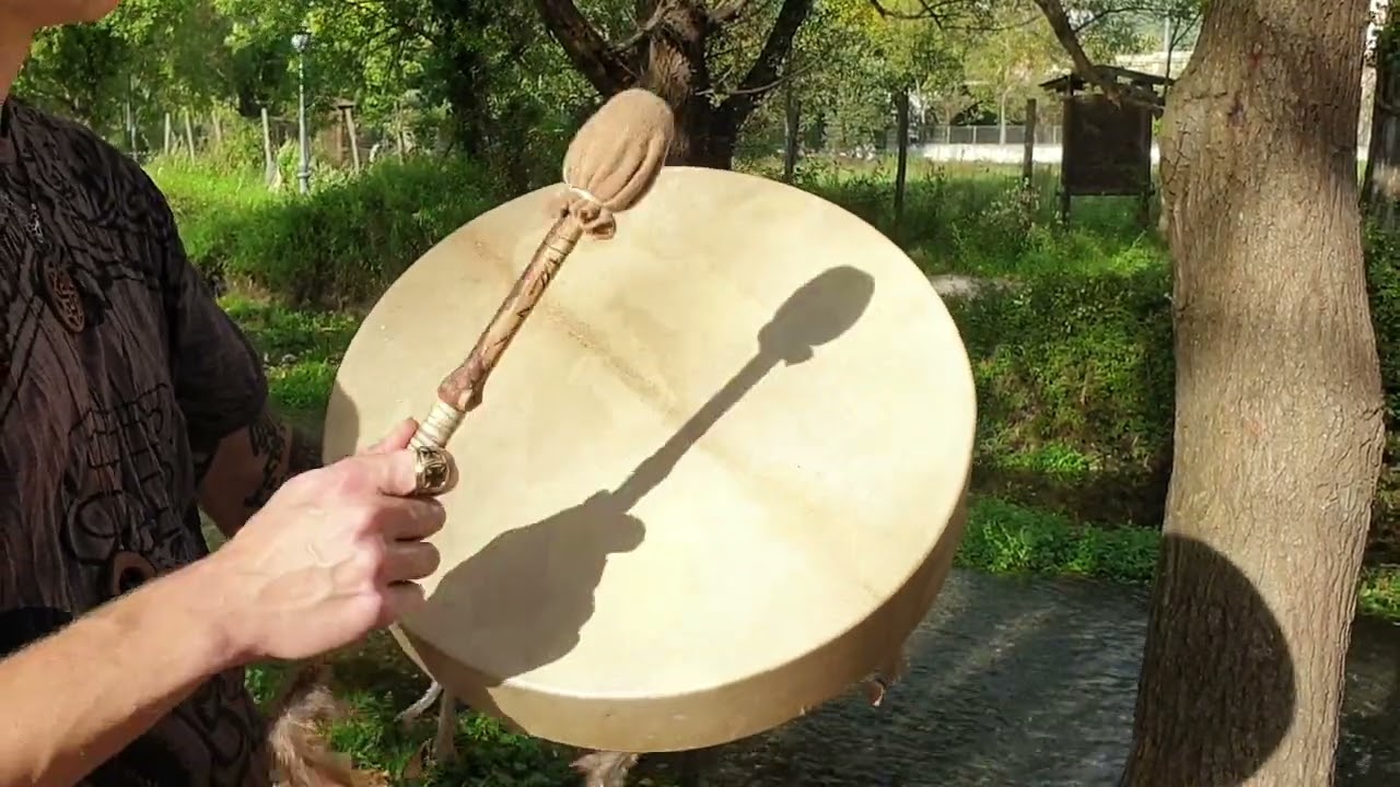 Mystic Planet shamanic drum small