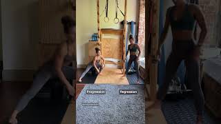 Cossack squat with thoracic rotation and modification! #fitnessmotivation #fullbodymovement #shorts