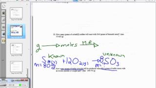 Gravimetric stoich example 2