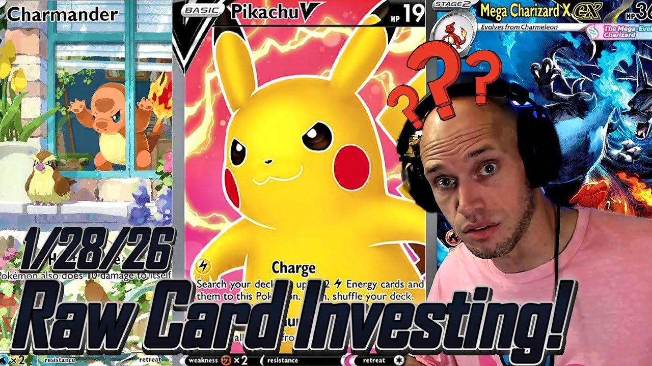 Горячие мнения о картах Pokémon! - Еженедельный обзор инвестиций в карты Raw - 28.01.2026