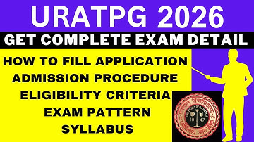URATPG 2026 Notification (Out), Application, Dates, Eligibility, Syllabus, Pattern, Admit Card