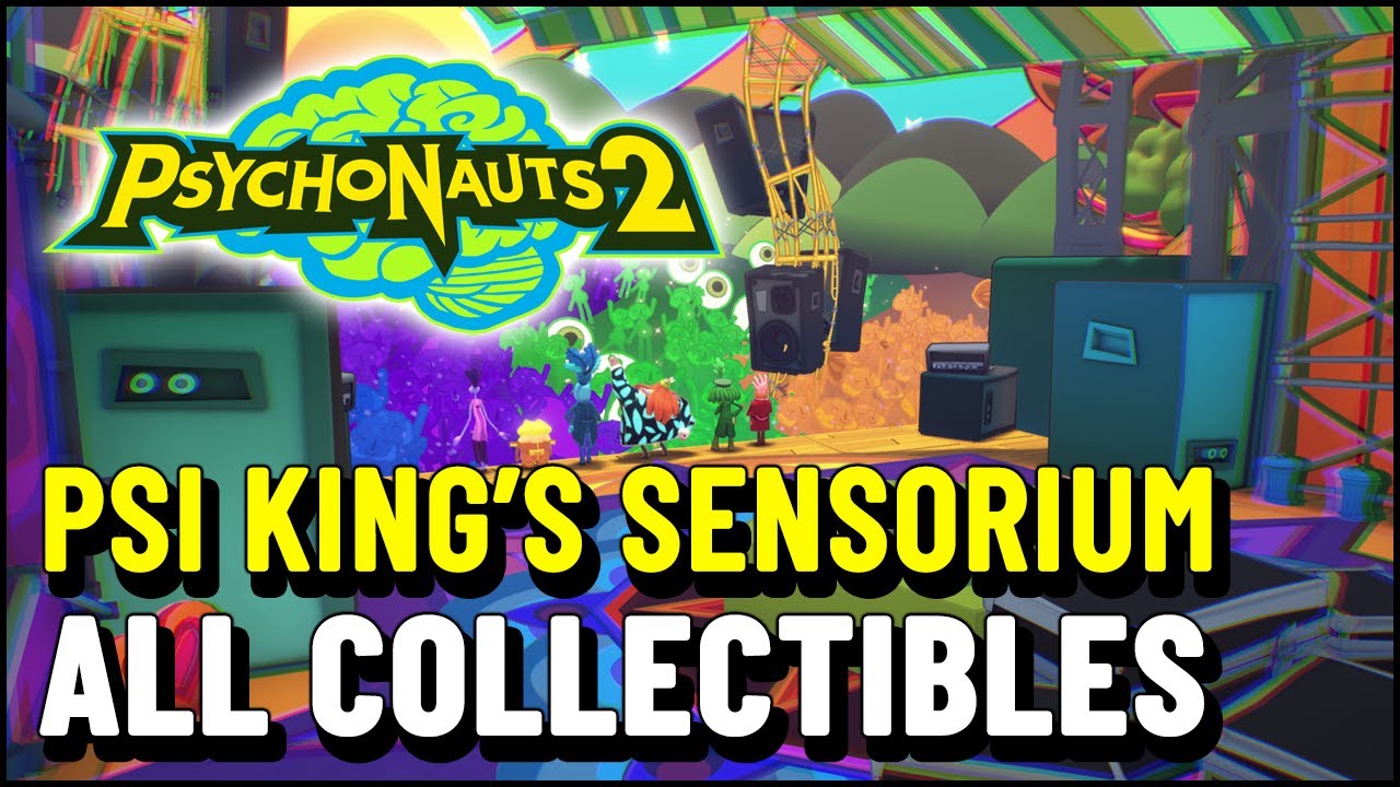Psychonauts 2 PSI King's Sensorium ALL COLLECTIBLES (Figments, Nuggets