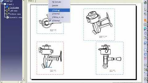 Catia V5 Tutorial-123 Insert Drawing Views