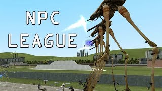 The Combine ( w/STRIDERS!) Vs Clone Troopers! (GMOD NPC BATTLE)