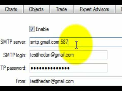 how to set up mt4 mail alert for gmail